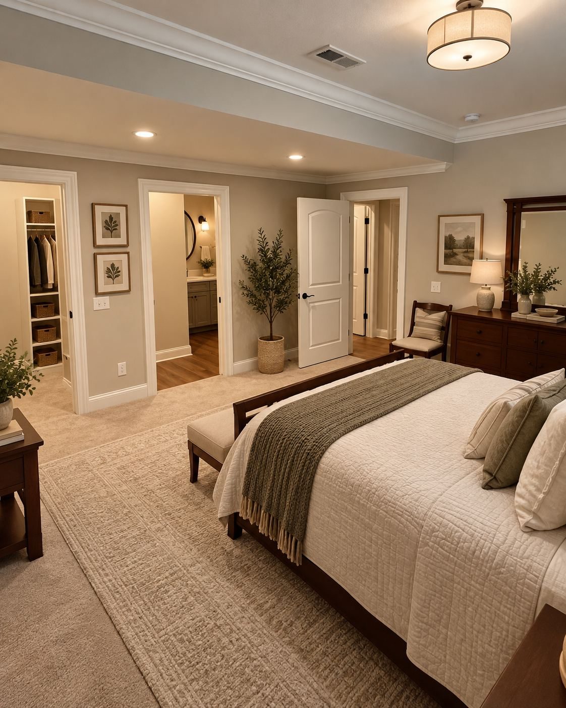 Basement bedroom