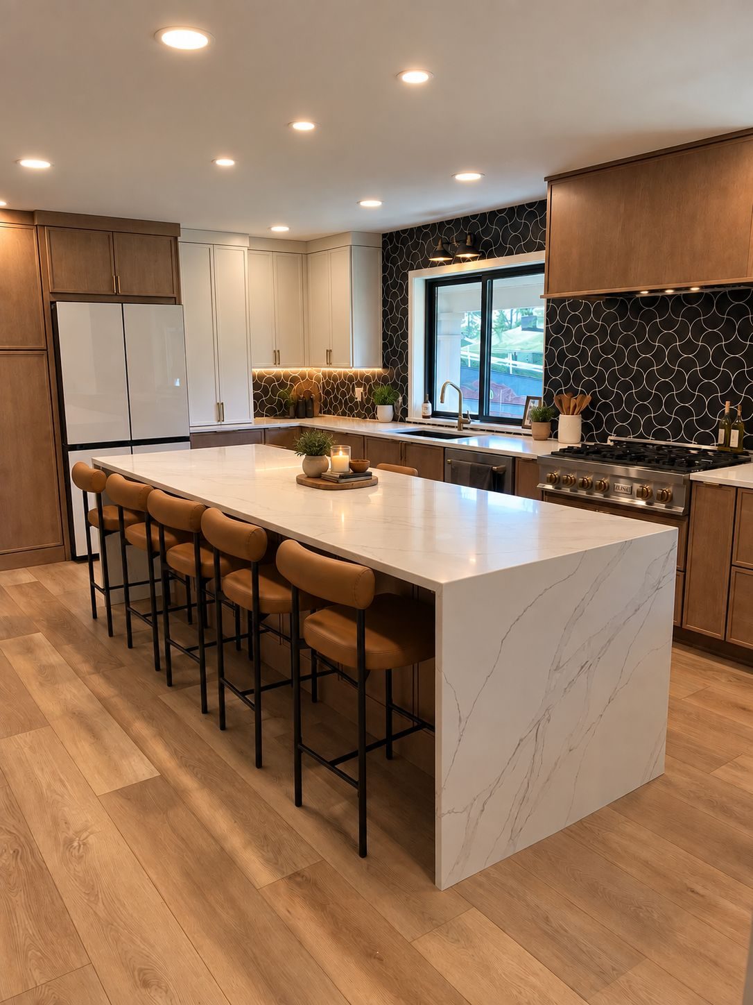 Kitchen with island, second angle